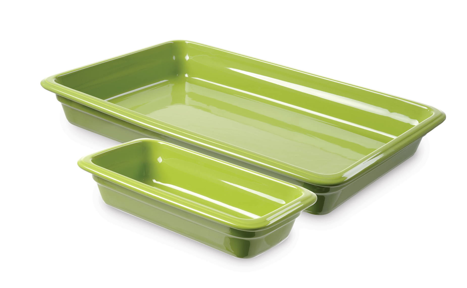 Porcelánová gastronádoba zelená (Rozmery: GN 1/1 530x325x(H)65 mm (783382))