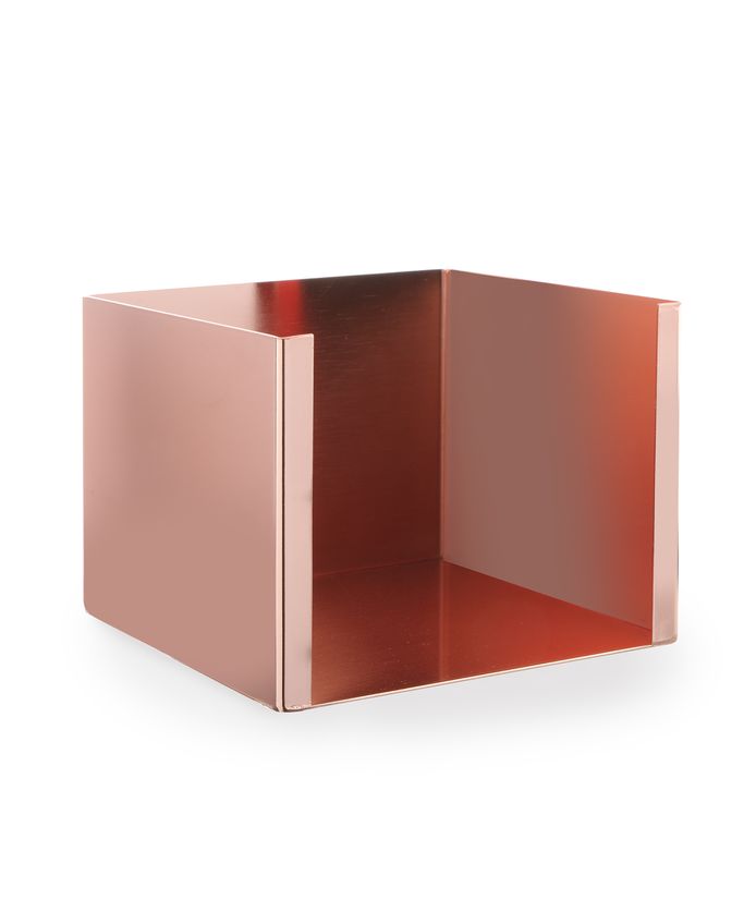 Medený držiak na obrúsky 130x130x100mm (593349)