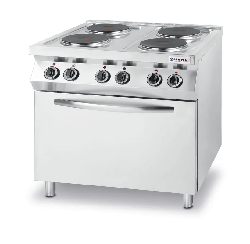 El. šporák Kitchen line, 4 platňový s konvekčnou rúrou GN 1/1